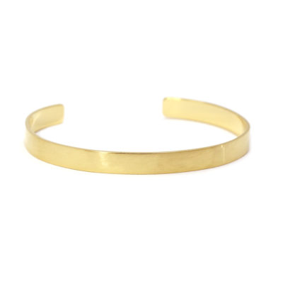 bracelet Urban Tribe brossé 6mm vermeil
