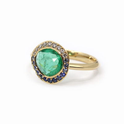 Bague L'Envoutante or jaune et émeraude-2