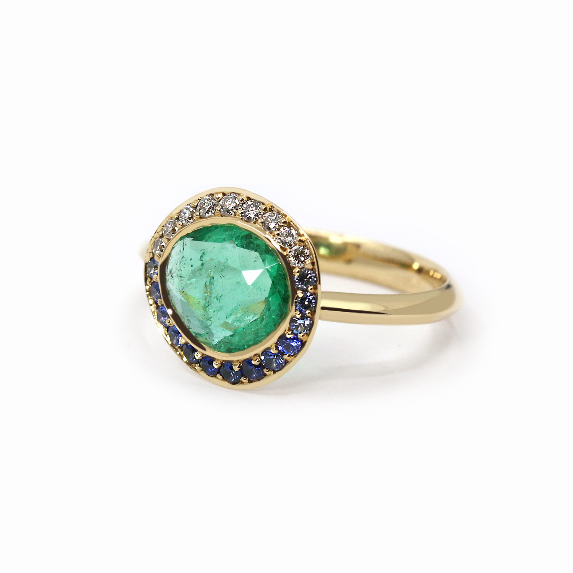 Bague L'Envoutante or jaune et émeraude-2