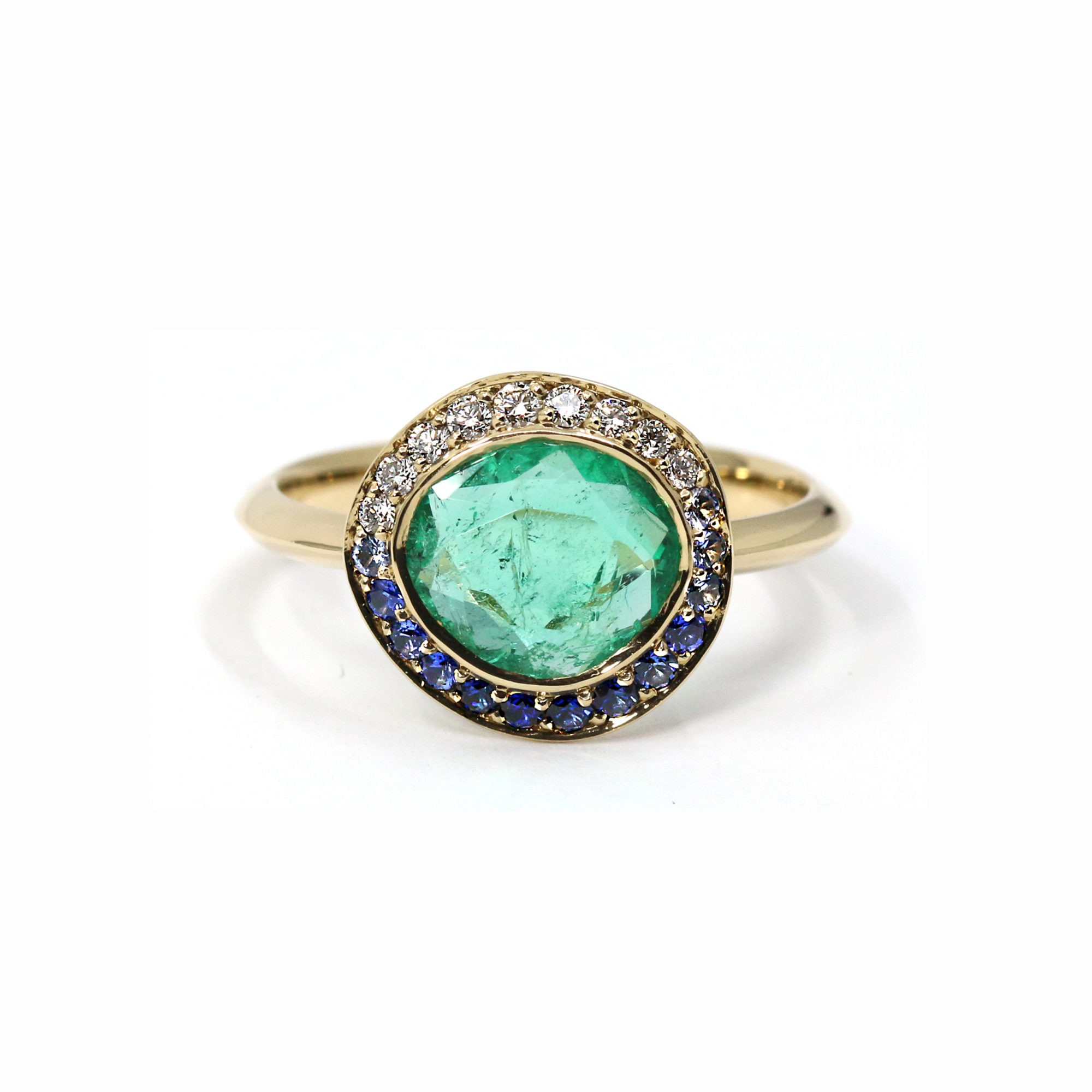 Bague L'Envoutante or jaune et émeraude