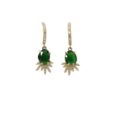Boucles Soleil, tourmalines impériales et diamants